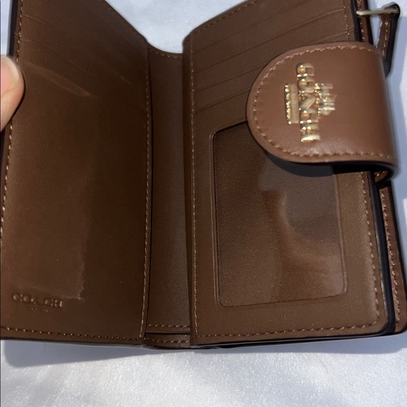 Coach Tan and Brown Signature Wallet - Picture 3 of 4